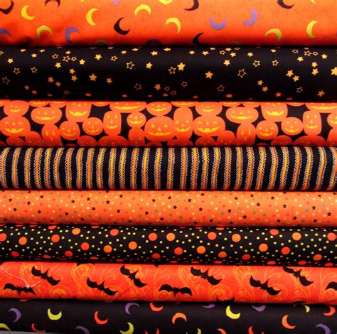 halloween 100 cotton fabric with metallic accents|moda halloween fabric.